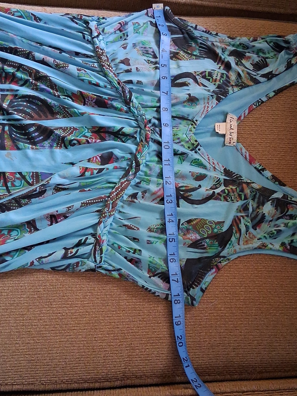 live and let live Turquoise Paisley Sleeveless Maxi Dress - Picture 7 of 8